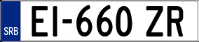 Trailer License Plate